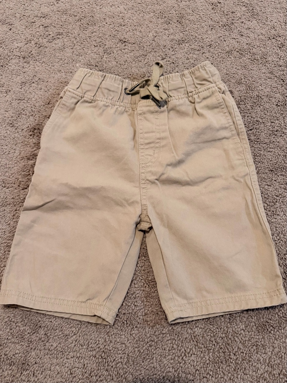 Kids Khaki Drawstring Bottoms - Tan